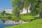 Jeziorko miejskie przy wyjeździe na Olsztyn