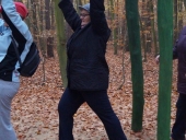 05.11.2015 rok, Uniwersytet Trzeciego Wieku na treningu nordic walking