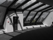 Sala konferencyjna w CAS w Sępólnie Krajeńskim. Widok na Jezioro Sępoleńskie