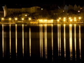 Molo spacerowe nocą