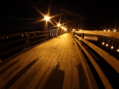 Molo spacerowe nocą