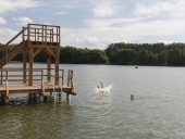 Skocznia do wody - kąpielisko przy Plaży Miejskiej