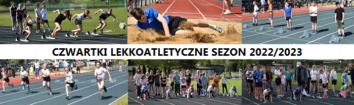 czwartki lekkoatletyczne baner sezon 22-23