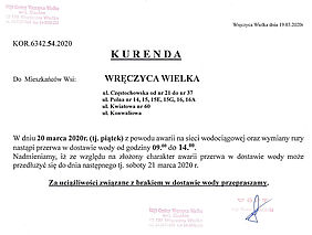 Kurenda - Woda