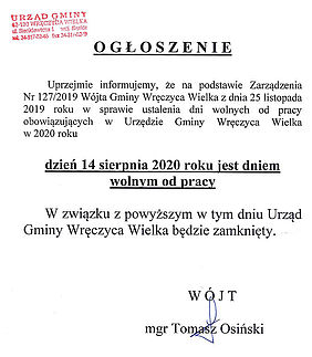 Obrazek - Ogłoszenie