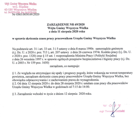 Obrazek - Zarządzenie