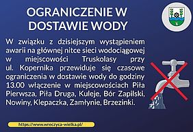 Obrazk - Ograniczenie w dostawie wody