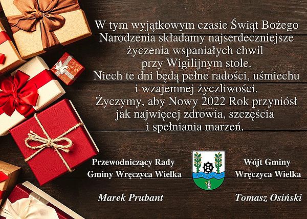 Obrazek - Życzenia Wójta Gminy