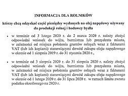 Obrazek - Ogłoszenie dla Rolników