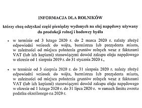 Obrazek - Ogłoszenie dla Rolników
