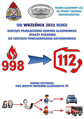 Obrazek - przełączenie numeru alarmowego Straży Pożarnej