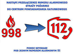 Obrazek - przełączenie numeru alarmowego Straży Pożarnej